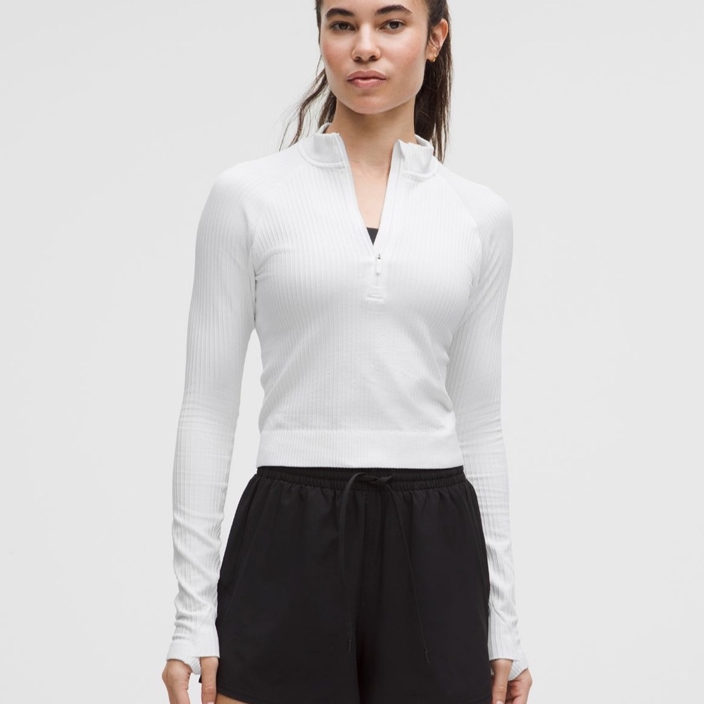 Lululemon White Zip Up